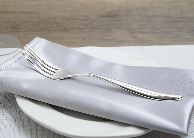 Dinner Forks,18/10 Stainless Steel Silverware Forks,Set of 4,Mirror Finish and Dishwasher Safe
