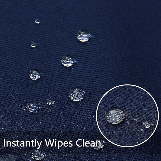 Obstal 210GSM Rectangle Table Cloth - Heavy Duty Water Proof Microfiber Tablecloth, Decorative Fabric Table Cover for Outdoor and Indoor Use (Navy Blue,70 x 108 Inch)