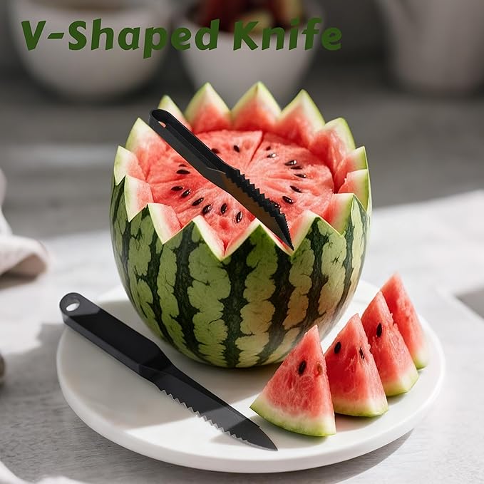 3 PCS Kitchen Spiral and V Shaped Tools Set, Hand Spiral Slicer for Melon Fruit Potato Cucumber Carrot Vegetables Slicer Cutter, Kitchens and Dining Accessories Tool