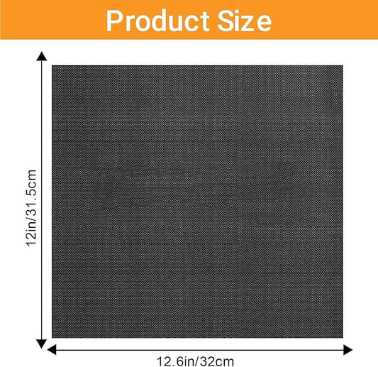 GWYSY 4-Pack Fiberglass Air Fryer Mats 12"x12.6" For Ninja DCT451 Compatible Oven Liners for Bottom of OvenReusable & Heavy-Duty for Even Cooking