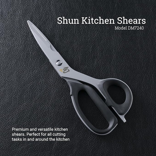 Shun Kitchen Shears, 22.6 cm, Heavy Duty Cooking Scissors, Durable 420J2 Stainless Steel, Detachable Blades for Easy Cleaning, Multi Purpose Kitchen Shears for Professional and Home Chefs