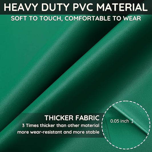 Thicker Rubber Apron, Extra Long Adjustable Apron, Heavy Duty Oil&Chemical Resistant Waterproof Work Aprons