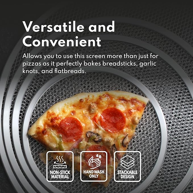 New Star Foodservice Restaurant-Grade Aluminum Pizza Baking Screen, Seamless (18-Inch (Pack of 1))
