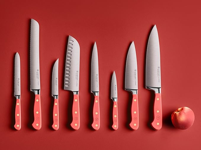WÜSTHOF Classic Coral Peach 3-Piece Chef's Knife Set