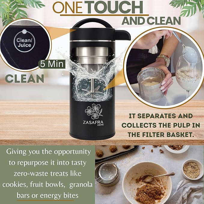 Nut Milk Maker Machine 50oz/1.5L Stainless Steel (Built-In Strainer,No Mesh Bags) Cooking Blender, 6-7 Cups Per Batch,8-IN-1 Appliance, Almond, Oat & Soymilk Maker, Creamy Plant-Based Milks & Soups
