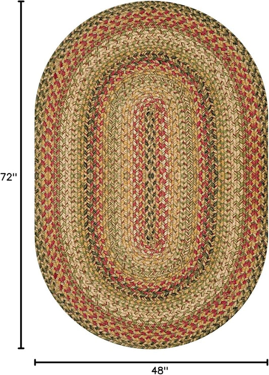 Kingston Oval Rugs 4x6 – Jute Braided Rugs Farmhouse Home Decor