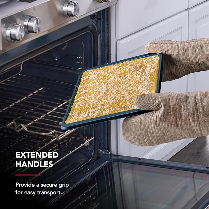 KitchenAid Nonstick Swiss Engineered Aluminized Steel Baking Sheet, Dishwasher Safe, Agave, 10x15 Inch