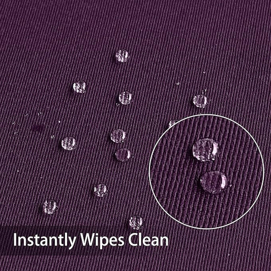 Obstal 210GSM Rectangle Table Cloth - Heavy Duty Water Resistance Microfiber Tablecloth, Decorative Fabric Table Cover for Outdoor and Indoor Use (Purple, 60 x 84 Inch)