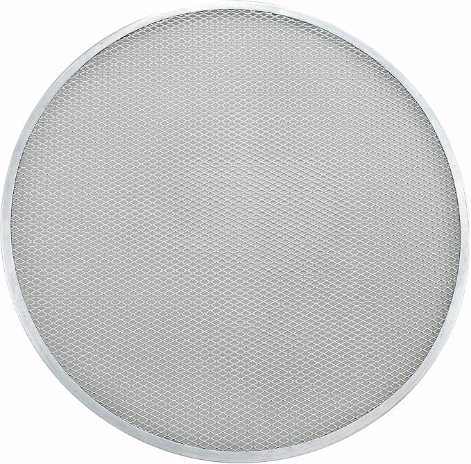 Winco Aluminum Winware 20-Inch Seamless Pizza Screen, 20 Inch, APZS-20
