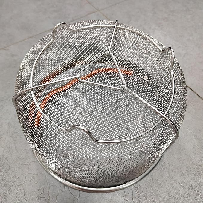 Steamer Basket for Instant Pot Accessories 6 & 8 Qt - Stainless Steel Mesh Strainer Insert - Vegetable Steamer for Cooking Broccoli, Eggs, Pasta - Fits All Pressure Cooker Pots - Silver