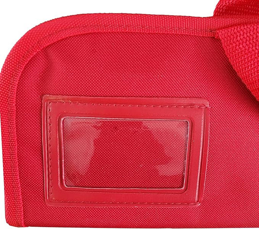 Ergo Chef 5 Pocket Chef Knife Case Roll Bag Bi-Fold (Red) Lightweight - Durable Nylon / Polyester Blend– Perfect for the Busy Traveling Chef
