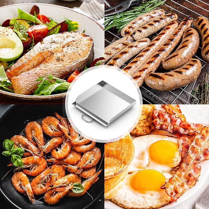 Skyflame 14" x16" Universal Fry Griddle, For Most 14" Cook System Single/Double Burner Stove, Flat Top Griddle for Camping, Tailgating, Compatible with Camp Chef EX60LW, EX60P, EX60PP, EX60P, EX60B