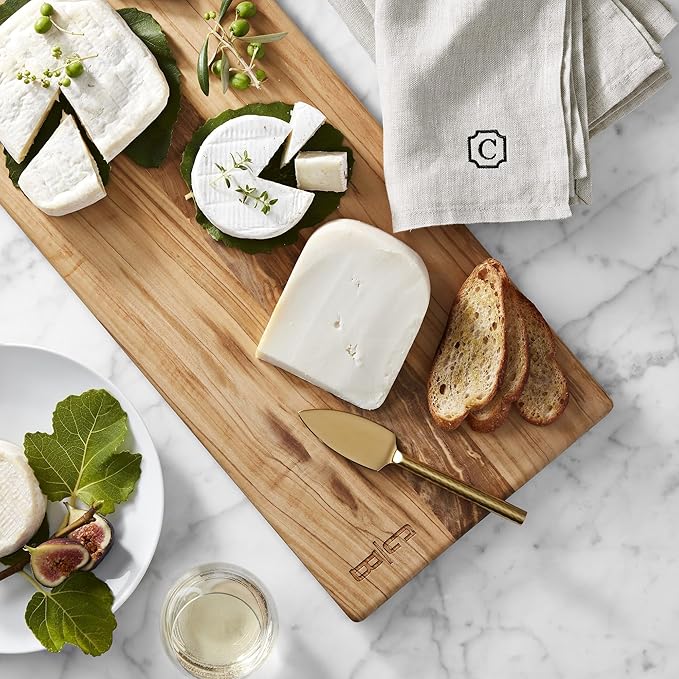 Long Handle Gold Cheese Knife Set of 3 Beautiful Appetizers n Charcuterie Utensils Pronged n Flat & Parmesan Knives