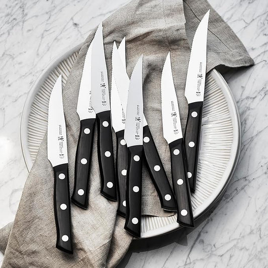 HENCKELS Dynamic Razor-Sharp 8-pc Steak Knife Set, German Engineered Informed by 100+ Years of Mastery