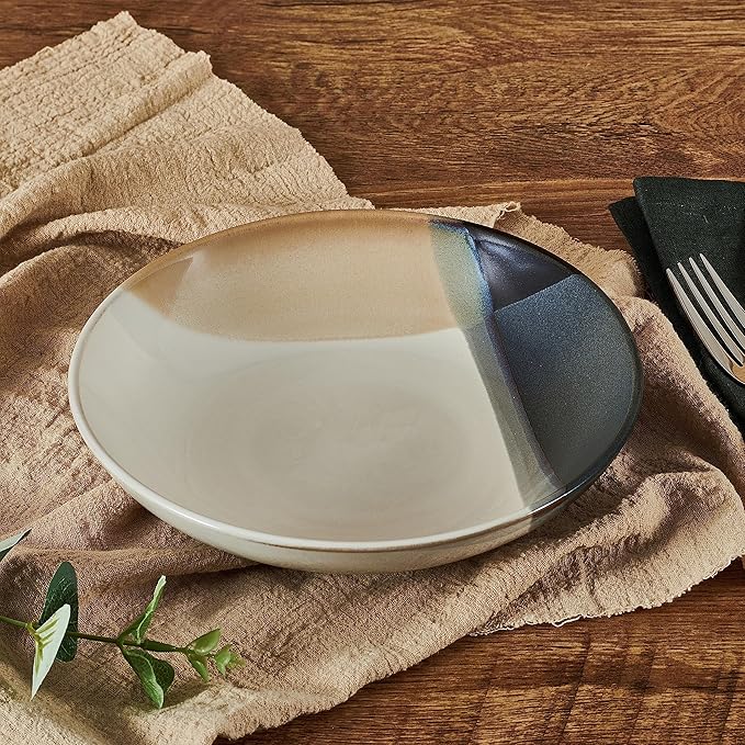 Gourmet Basics by Mikasa Caden Set of 4 Pasta Bowls, 8 Inch (Pack of 4)