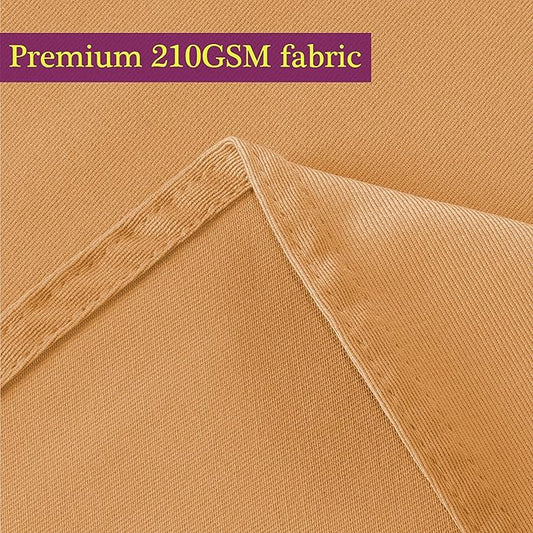 Obstal 210GSM Rectangle Table Cloth - Heavy Duty Water Resistance Microfiber Tablecloth, Decorative Fabric Table Cover for Outdoor and Indoor Use (Orange, 60 x 84 Inch)