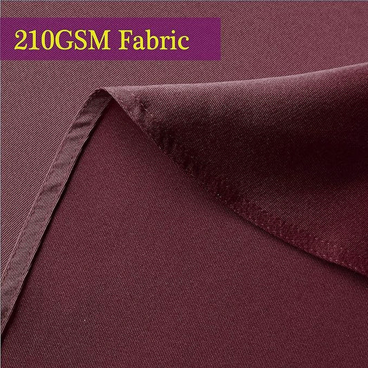 Obstal 210GSM Rectangle Table Cloth - Heavy Duty Water Resistance Microfiber Tablecloth, Decorative Fabric Table Cover for Outdoor and Indoor Use (Burgundy, 60 x 84 Inch)