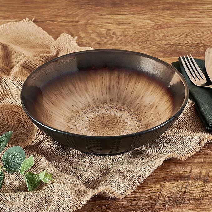 Gourmet Basics by Mikasa Verona Cream Serving Bowl, 9 Inch