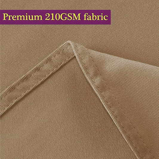 Obstal 210GSM Rectangle Table Cloth - Heavy Duty Water Resistance Microfiber Tablecloth, Decorative Fabric Table Cover for Outdoor and Indoor Use (Coffee, 60 x 120 Inch)