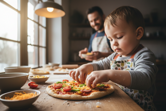 Mini Pizza Night: Let the Kids Build Their Own | PLAIN TABLE