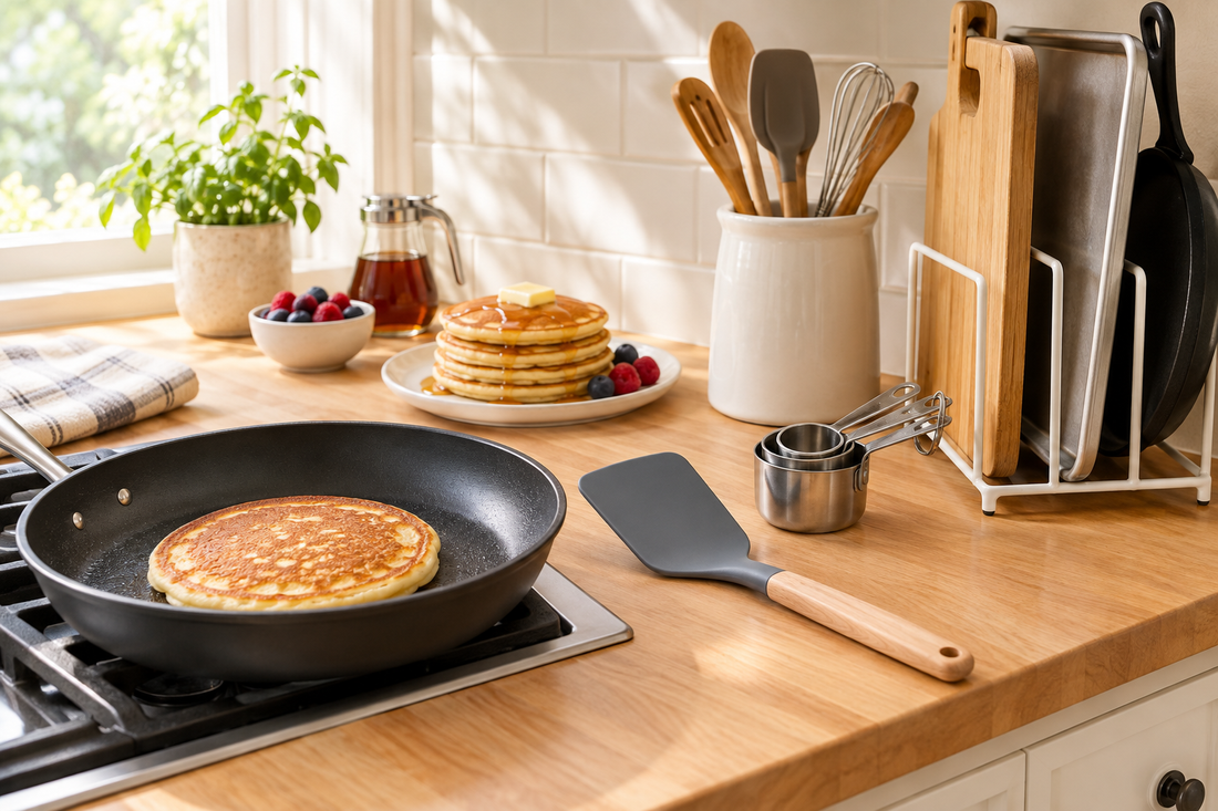 A Better Pancake Morning: Five Tools to Measure, Flip, Clean & Store