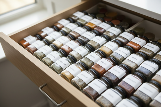 The Art of the Spice Drawer: How to Organize & Label Your Spices