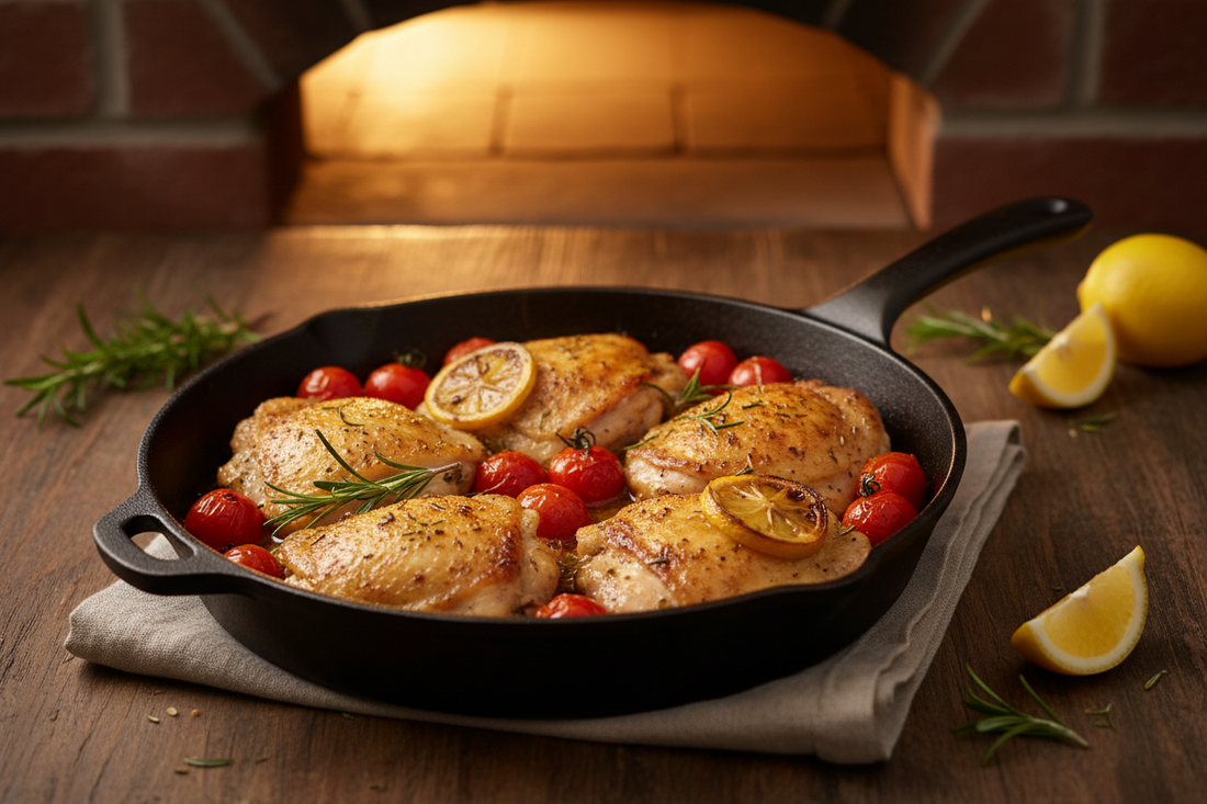 One-Pan Lemon Herb Chicken for Two: The Slow Friday Dinner | PLAIN TABLE