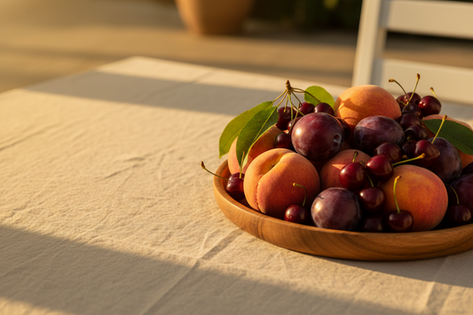 End-of-Summer Stone Fruit: How to Style a Simple Seasonal Table