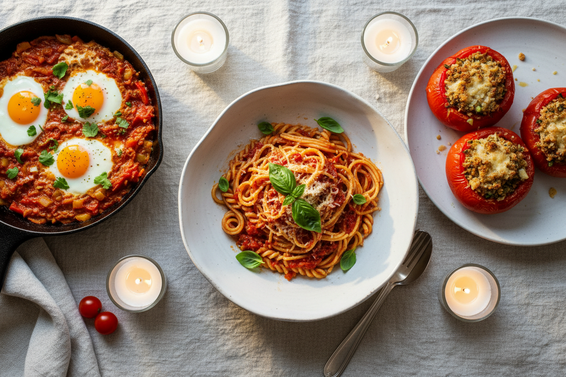 One Ingredient, Three Ways: The Tomato Dinner — A Summer Table for Two | PLAIN TABLE