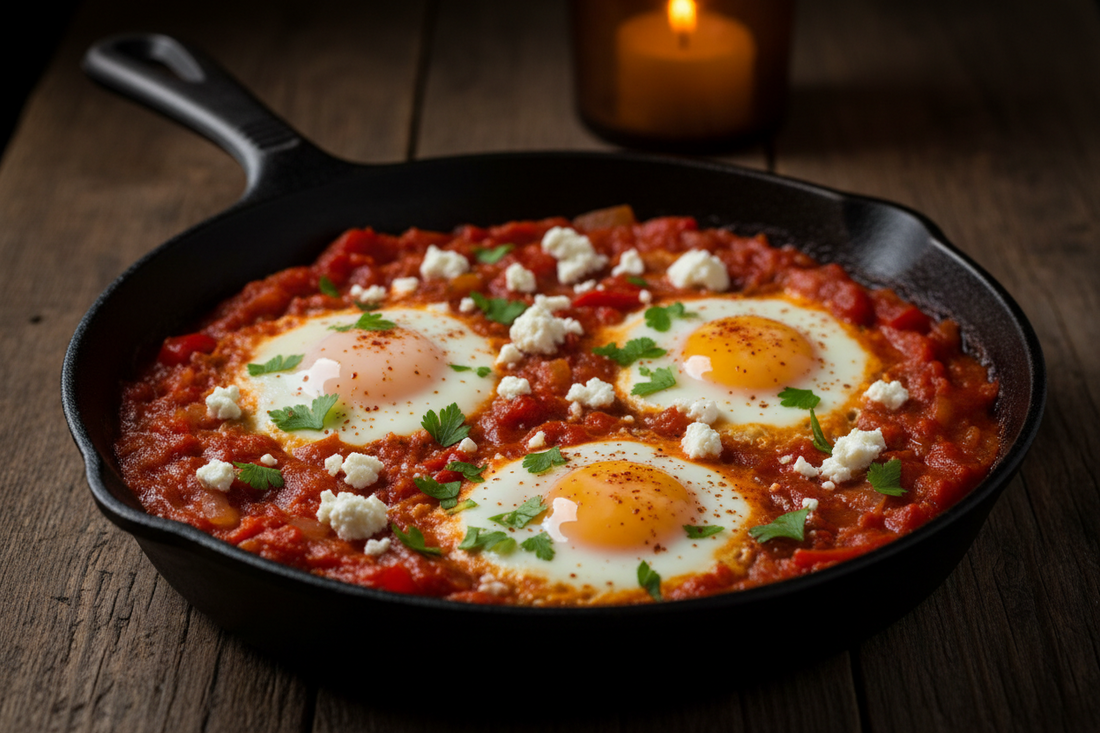 One Ingredient, Three Ways: Eggs for Dinner — Frittata & Shakshuka for Two | PLAIN TABLE