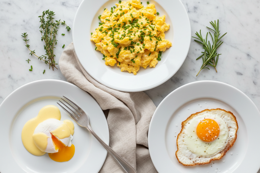One Ingredient, Three Ways: Eggs — Scrambled, Poached & Fried for a Beautiful Breakfast Table | PLAIN TABLE