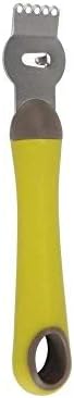 Gimel Zester, Stainless Steel, Green, 18.5 x 2.5 x 1.5 cm