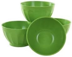 Mintra Home Unbreakable Bowls 4pk (Small - 250ml, Green)