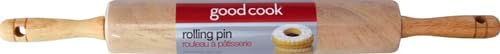 GoodCook Classic Wooden Rolling Pin with Easy Roll Bearings