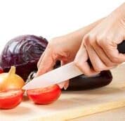 Miracle Blade IV World Class Professional Series White Ceramic 7-piece Kitchen Knife Set with Protective Blade Covers