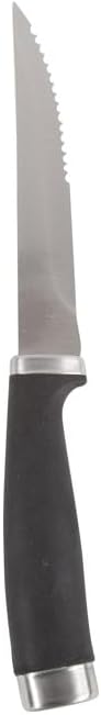 Core Kitchen Set of 6 Essential Grip Steak Knives - Black