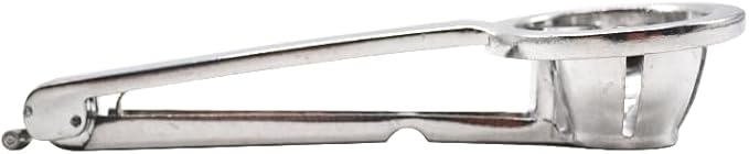 1 Pack Aluminum Cast Wedge Egg Slicer with 18/10 (304) Stainless Steel Wire, Divide Hard Boiled Egg into 6 Equal Segment, Patent Lock Switch Keep Utensil Folded for Sanitary Storage
