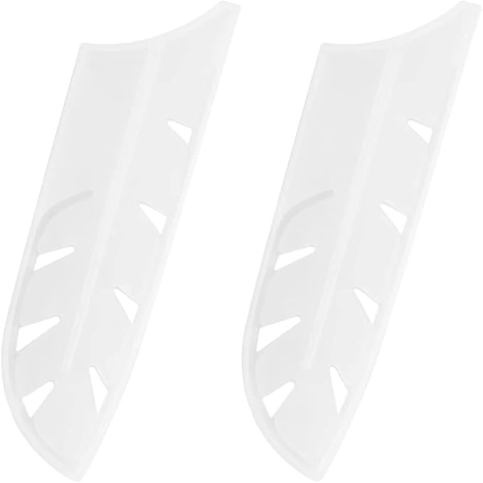 XYJ 2pcs/set Safety Knife Covers Sleeves Knives Edge Guard, Universal Knife Sheath, Santoku Knife Case Blade Guards Protector White Kitchen Knife Cover Sleeve