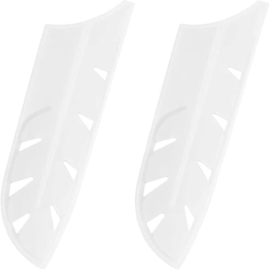 XYJ 2pcs/set Safety Knife Covers Sleeves Knives Edge Guard, Universal Knife Sheath, Santoku Knife Case Blade Guards Protector White Kitchen Knife Cover Sleeve