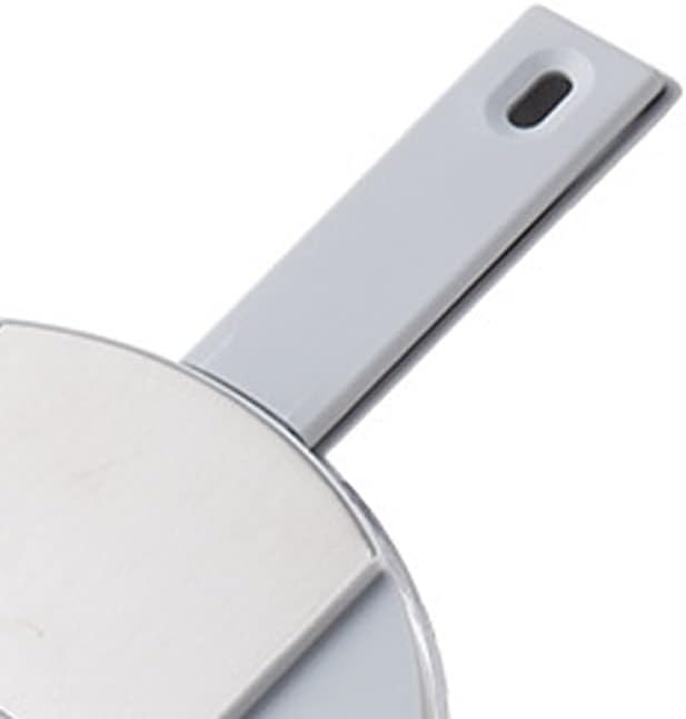 Adjustable Mandoline Food Slicer for Kitchen, Hand Safe Vegetable Shredder with 6 Blades, Vegetable, Potato,Carrot, Onion Stainless Steel Cutter with Anti Slip Pad, Hand Protector (Round Galaxy Gray,