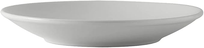 Tuxton China BWD-1153 Pasta/Salad Bowl, 46 oz., 11-5/8" Diameter x 1-3/4"H, Round, Microwave and Dishwasher Safe, Oven Proof, Fully Vitrified, Ceramic, DuraTux, White, Pack of 12