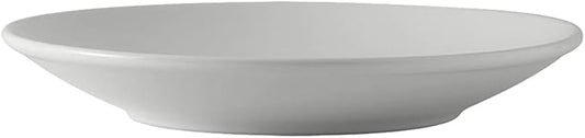 Tuxton China BWD-1153 Pasta/Salad Bowl, 46 oz., 11-5/8" Diameter x 1-3/4"H, Round, Microwave and Dishwasher Safe, Oven Proof, Fully Vitrified, Ceramic, DuraTux, White, Pack of 12