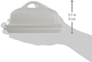 Le Creuset Stoneware European Butter Dish, White