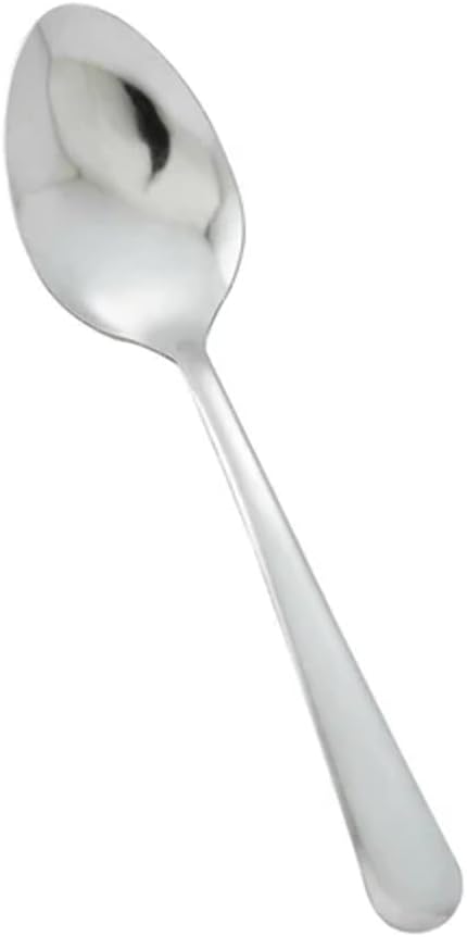 Winco 18/0 Stainless Steel Dinner Spoons, Set of 12, Windsor pattern,Silver
