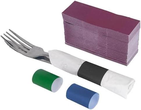 NATURALABEL 2000 PCS Paper Napkin Rings with Box, Self-Adhesive Napkin Bands, for Family Reunion, Birthday Party, Wedding, Celebration (Multicolor)