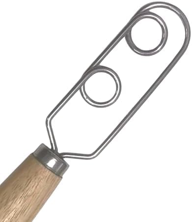 Sourdough Starter Stirring Hook and Dough Whisk | Improve the Mixing Standard Of Your Starter For Better Baking Results | Up Your Sourdough Starter Game | New England Sourdough Starter Co. (13 inches)