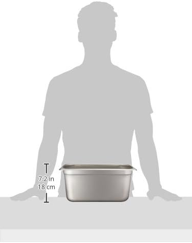 Winco Anti-Jamming Steam Pan, 1/3 by 6-Inch, Standard Weight