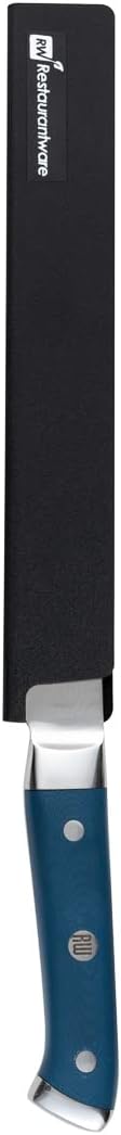 Restaurantware-Sensei 10 x 1.5 Inch Knife Sleeve, 1 Knife Protector - Fits Bread Knife, Felt Lining, Black Plastic Knife Blade Guard, Durable, Cut-Proof
