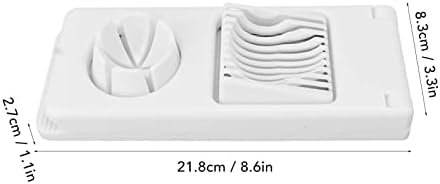 2-in-1 Stainless Steel Egg Slicer Cutter for Boiled Eggs, Strawberry, Mushroom, Fruit Garnish