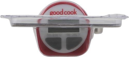 GoodCook Everyday Digital Instant Read Food Thermometer, Stainless Steel Probe, Fahrenheit & Celsius Display, Pocket Sleeve Included